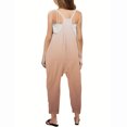 thumbnail image 3 of RXIRUCGD Girls Casual Jumpsuits Gradient Print Sleeveless Summer Rompers Long Pants With Pockets For 5-14 Years( Khaki, Size:7 Years ), 3 of 6