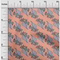thumbnail image 1 of oneOone Viscose Jersey Fabric Leaves Block Print Fabric BTY 60 Inch Wide, 1 of 5