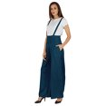 thumbnail image 3 of Bimba Stylish Solid Dungaree For Womens Adjustable Strap Loose Rayon Romper Pants, 3 of 6