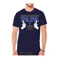 thumbnail image 1 of Mens "Who's An Awesome Papa" Short-Sleeve T-Shirts - Navy - Medium, 1 of 1