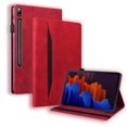 thumbnail image 1 of For Samsung Galaxy Tab S9 S8 S7 Plus FE Ultra Case PU Leather Business Tablet for Galaxy Tab S9 S8 S7 FE Plus Ultra Book Cover Red Tab S9 FE 10.9 inch, 1 of 6