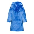 thumbnail image 4 of Peignoirs pour Garçons et Filles, Peignoirs pour Tout-Petits Garçon Fille, Longue Robe pour Enfants en Molleton Corail à Capuche Pyjama Mi-Long pour Enfants, 4 of 6