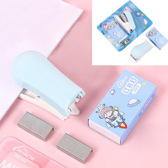 &Craft&Stationery Product Title Cartoon Stapler Mini Small Set For Students - Cute Functional Stapler for School Craft Projects