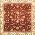 thumbnail image 1 of Ahgly Company Indoor Square Abstract Red Oriental Area Rugs, 7' Square, 1 of 6