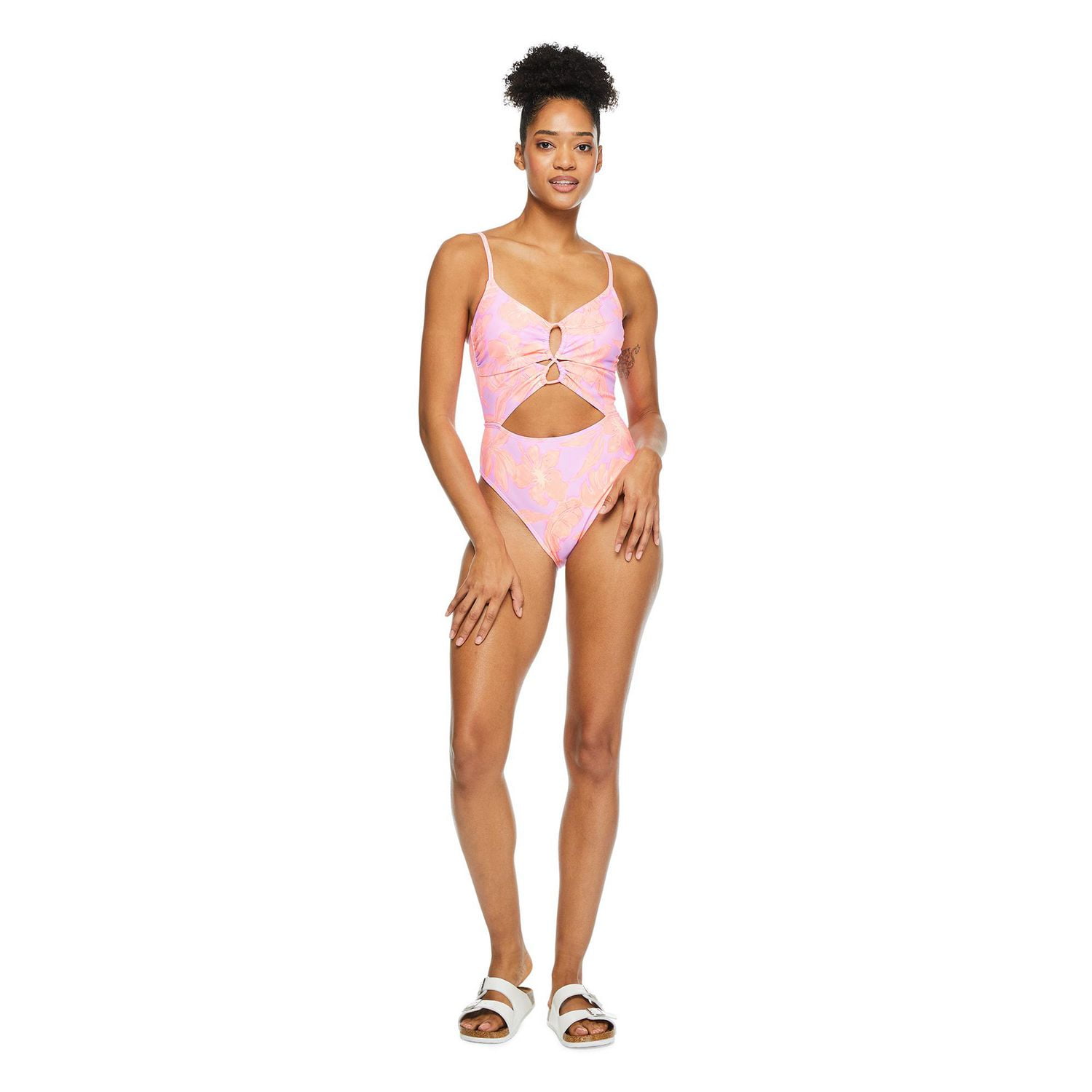 Maillot 1 pièce avec motif ajouré No Boundaries pour femmes