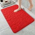 thumbnail image 1 of HOZADOIE Carpet Carpet Home Essentials 1Pc Memory Foam Bath Rug Embossed Bathroom Mat Water Absorbent and Washable Bath Rugs, Non-Slip, Thick, Soft and Comfortable Carpet for Show, 1 of 2