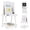 White, variant on Costway Foldable Easel for Kids 3-in-1 Double-sided Art Easel with Chalkboard Gray