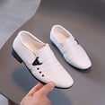 thumbnail image 4 of REDARER Chaussures en Cuir Garçons Perform Filles Style Étudiant Décontracté Chaussures Britanniques pour Garçon, Taille 9-9,5 Ans, 4 of 5