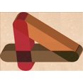 thumbnail image 1 of Ahgly Company Machine Washable Indoor Rectangle Transitional Mahogany Brown Area Rugs, 3' x 5', 1 of 7