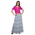 thumbnail image 1 of Moomaya Printed Two Piece Flared Skirt And Crop Top Rayon Ethnic Set For Girls, 1 of 6