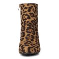 thumbnail image 2 of Unique Bargains Women's Side Zipper Block Heel Ankle Boots, 2 of 7