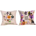 thumbnail image 2 of Housse de Coussin 2 Pcs Citrouille d'Halloween Décoration d'Automne Citrouilles Coussin, 2 of 9