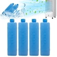 thumbnail image 2 of Small Ice Pack | Pack Of 4 Ice Packs For Cool Bag | Thin Ice Packs For Cool Boxes | Home Conditioning Fan Ice Box | Reusable Freezer Board For Travel On The Beach, 2 of 7