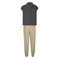 thumbnail image 4 of Timegard Ensembles Lounge pour Femmes 2 Pcs Hauts Courts Amples à Manches Cap Courtes Pantalons à Bas Resserré avec Poches Tenues, 4 of 4