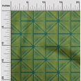 thumbnail image 1 of oneOone Organic Cotton Poplin Twill Fabric Dot & Triangle Block Print Fabric BTY 42 Inch Wide, 1 of 4