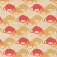 thumbnail image 1 of Ahgly Company Tapis d'Intérieur Lavable en Machine Carré Transitionnel Jaune Soleil, 7 Pieds Carré, 1 of 7