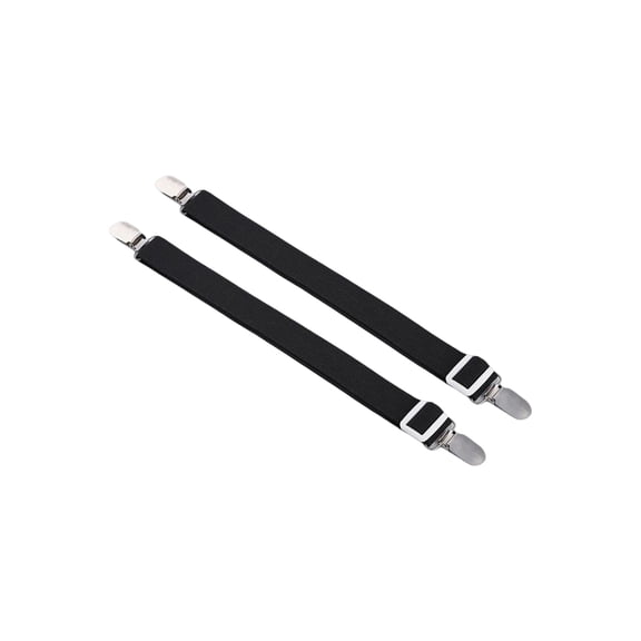 Youkk 2pcs Fixing Clip Bed Sheet Adjustable Elastic Fastener Mattress Corner Holder Clips Straps Fasteners Multi-purpose Black Black