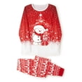 thumbnail image 3 of SUNSIOM Matching Family Christmas Pajamas, Long Sleeve Deer Snowflake Print Pullover + Pants Set, 3 of 10