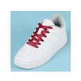 thumbnail image 2 of INSPIRE CHIC Unisex Solid Color Flat 0.4'' Wide Ribbon Shoelaces 2 Pairs 200cm/78.7" Wine Red, 2 of 6
