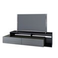 thumbnail image 1 of Nexera Damask 72 Inch TV Stand, Bark Grey And Black, 1 of 5