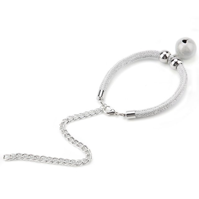 Collier pour Chat en Nylon Réglable avec Cloche, Collier pour Chaton Style Japonais, Chaîne d'Extension pour Petit Animal