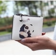 thumbnail image 2 of Ladies Cartoon Cute Zippered Wallet Short Wallet Small Coin Purse Card Holder Panda, 2 of 5