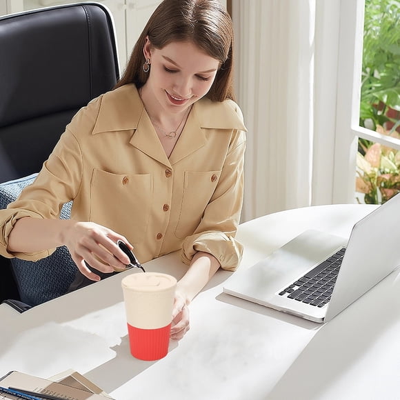 Up to 60% Off! Gspmoly Straw Office Restaurant Coffee Cup Plastic Household Water Cup Breakfast Cup Outdoor Gift Set up to 60% Off