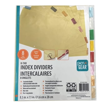 PEN+GEAR Pen + Gear Letter Size Index Dividers