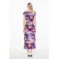 thumbnail image 3 of Robe Maxi Simple à Manches Cap Luau Hawaïenne pour Femme P Violet Coucher de Soleil, 3 of 5