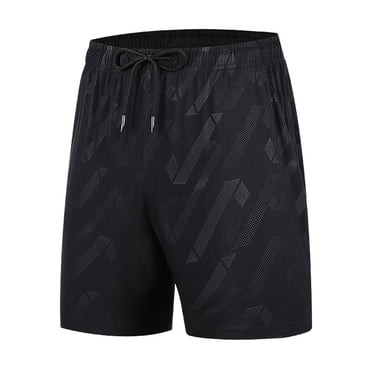 Pisexur Men's Shorts Zipper Pocket Elastic Waist Stretch Summer Casual Beach Cargo Pants