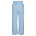 thumbnail image 5 of Timegard Womens Crop Pants Elastic Waisted Tapered Leg Solid Color Summer Lounge 7/8 Trousers with Pockets, 5 of 5