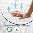 thumbnail image 3 of Queen Mattress, 10 Inch Queen Size Memory Foam Innerspring Hybrid Mattress in a Box, for Pressure Relief, Motion Isolation, 203cm L x 153cm W x 25cm H, 3 of 7