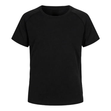 GPOECD Boys UPF 50+ Swim Shirt Short Sleeve Rashguard Youth Swimwear Top for Sun Black,11-12 Years