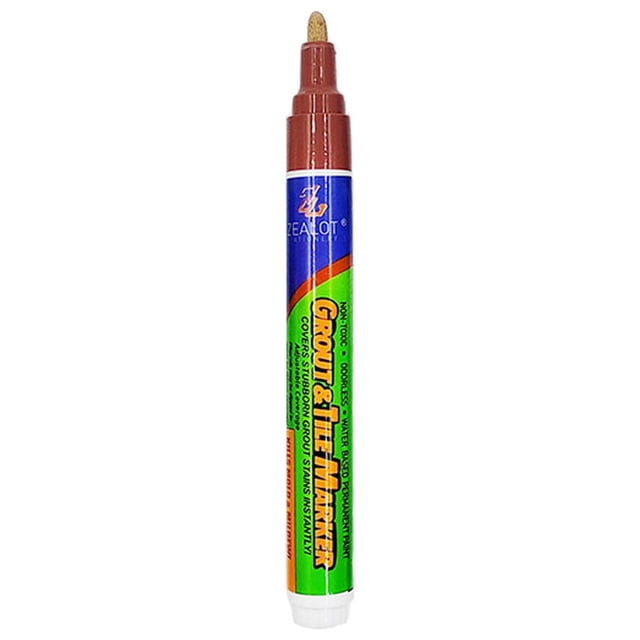 Tile Space Repair Color Pen,Tile Beautiful Seam Pen Bathroom Floor And Floor Tile Space Decontamination Pen 10ML