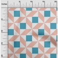 thumbnail image 1 of oneOone Silk Tabby Fabric Triangle|Parallelogram & Square Geometric Decor Fabric Printed BTY 42 Inch Wide, 1 of 4