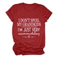 thumbnail image 1 of LUOGENLI T-shirts pour Femme pour Femmes T-Shirt Uni Décontracté Mode à Lettres Imprimées Col Rond Manches Courtes T-Shirt Haut T-shirts pour Femmes T-shirts Graphiques T-shirts Vintage Saint-Valentin Rouge G, 1 of 3