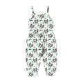 thumbnail image 2 of EGNMCR Rompers for Kids Toddler Baby Girl Jumpsuits Summer Printing Strap Romper Pants With Pockets Kid Rompers, 2 of 4