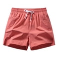 thumbnail image 1 of AherBiu Plus Size Men's Shorts Athletic Drawstring Elastic Waist Running Shorts Quick Drying Workout Gym Shorts, 1 of 2