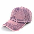 thumbnail image 1 of RXIRUCGD Casquette de Baseball Ajustable Classique Basse Non Structurée Casquette Simple Hommes Femmes ( Violet ), 1 of 3