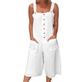 thumbnail image 1 of Birdeem Mode Femmes Sans Manches Imprimé Épaules Dénudées Gilet Décontracté Combinaison Patchwork, 1 of 1