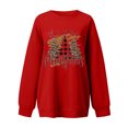 thumbnail image 5 of Chandails à Capuchon pour Adolescents Mode Femmes Décontracté Imprimé Col Rond Manches Longues T-Shirt Ample Blouse d'Automne Chandail Tops Chandails en Molleton Sans Capuche Tenues d'Hiver pour Femmes en Liquidation, 5 of 5
