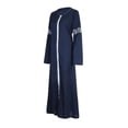 thumbnail image 4 of Babysbule Liquidation Robes pour Femmes Dames Abaya Musulmane à Imprimé Floral Kaftan Vintage Islamique Robe Longue Robe Maxi, 4 of 8