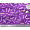 thumbnail image 3 of Soimoi Purple Modal Satin Fabric Brush Stroke Abstract Decor Fabric Printed Yard 42 Inch Wide, 3 of 3