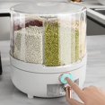 thumbnail image 3 of Cereal Storage Box, Lightweight 6 Compartments Smart Quantification 360° Rotating Dispenser (M), 3 of 5