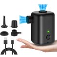 thumbnail image 1 of Wireless Dual-Purpose Portable Air Pump for Outdoor and Pool Use, 3000mAh Battery with 4 Multi-Size Nozzles for Inflating and Deflating Various Items Including Air Mattresses, Swimming Rings, and, 1 of 6