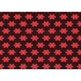 thumbnail image 1 of Ahgly Tapis Rectangulaire Lavable en Machine Intérieur Rouge Safran, 3 Pieds x 5 Pieds, 1 of 7