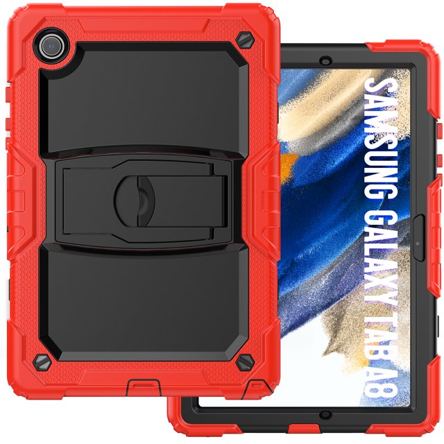 Étui Support pour Tablette pour iPad 10th 10.9 2022, Housse Funda pour iPad 7th 8th 9th 10.2, Étui Blindée pour 9.7 5th 6th Gen Air 2 Mini 4 5 6 Rouge pour iPad Air 5 10.9