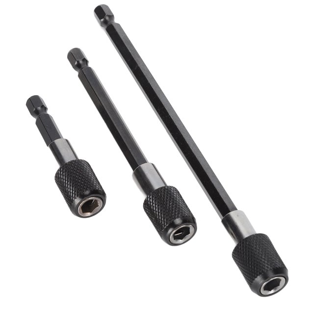 Adaptateur de Tige d'Extension, Mandrin de Haute Précision 3Pcs Porte-Embout Multifonctionnel pour la Conversion des Bits