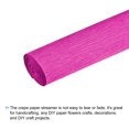 thumbnail image 3 of Unique Bargains Crepe Paper Roll Crepe Paper Decoration 7.5ft Long 20 Inch Wide, Fuchsia, 3 of 5