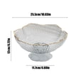 thumbnail image 3 of Dvruxg Multipurpose Kitchen Fruit Bowl with Drainage, Stylish PVC Vegetable Strainer Bowl for Buffets, Round Centerpiece Serving Tray for Parties and Gatherings, 3 of 5